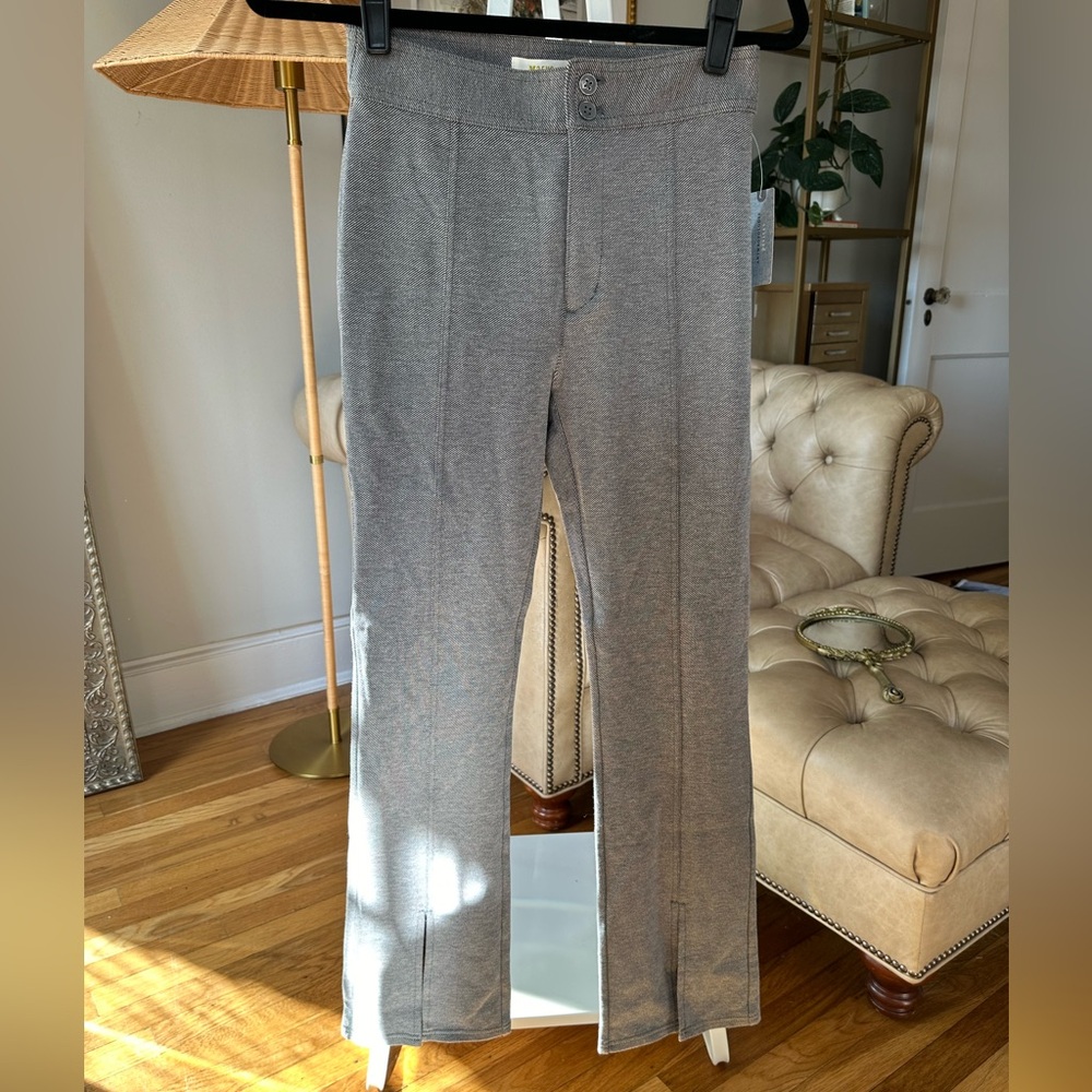 Mauve split leg trousers